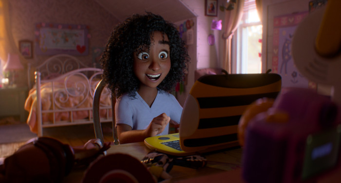 Tablets und Computer für Kinder haben in Toy Story 5 von Tieren inspirierte Designs. (Bild: Walt Disney Pictures)